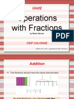 Operations With Fractions: Unit2