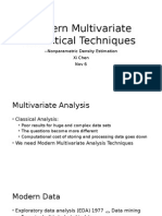 Modern Multivariate Statistical Techniques: Nonparametric Density Estimation