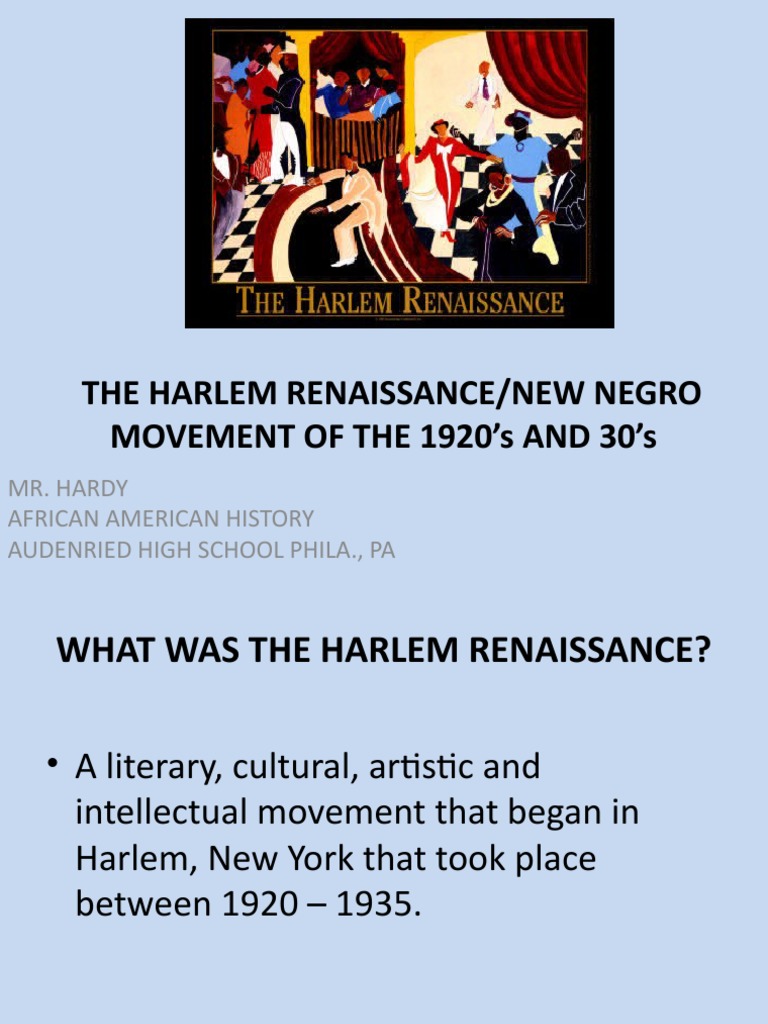 Harlem Renaissance: Art & Activism Overview | PDF | Harlem Renaissance