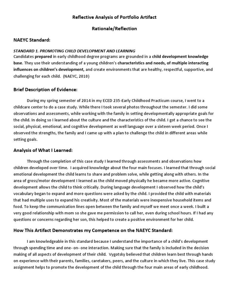 Early Childhood Development Case Study Analysis | PDF | Child ...