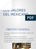 1.3 Los Valores Del Mexicano