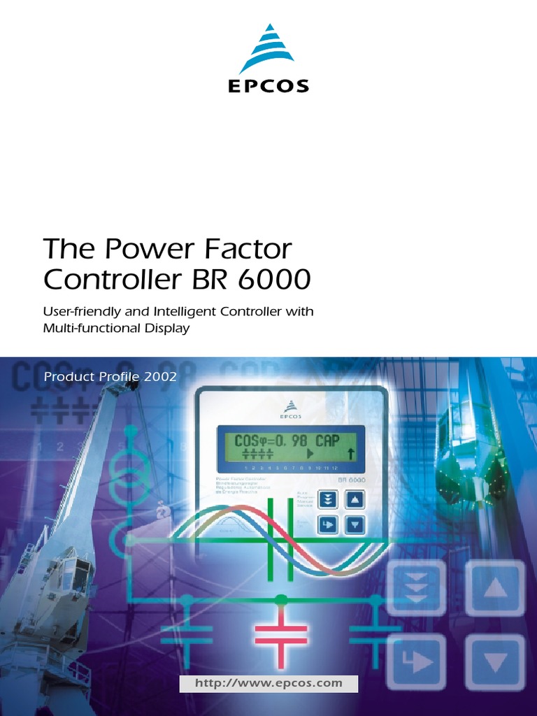 Epcos BR 6000 Power Factor Controller | PDF | Ac Power | Relay