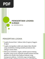 Download PENGERTIAN LOGIKA ILMIAH by ridho_436029982 SN288894070 doc pdf