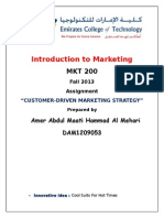 Introduction To Marketing: Amer Abdul Maati Hammad Al Mehari DAM1209053