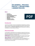 Direccion General, Proceso Administrativo, Definicion de Administracion