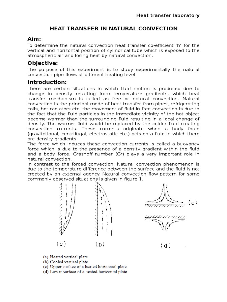 Natural Convection Heat Transfer Study | PDF | Convection | Heat Transfer