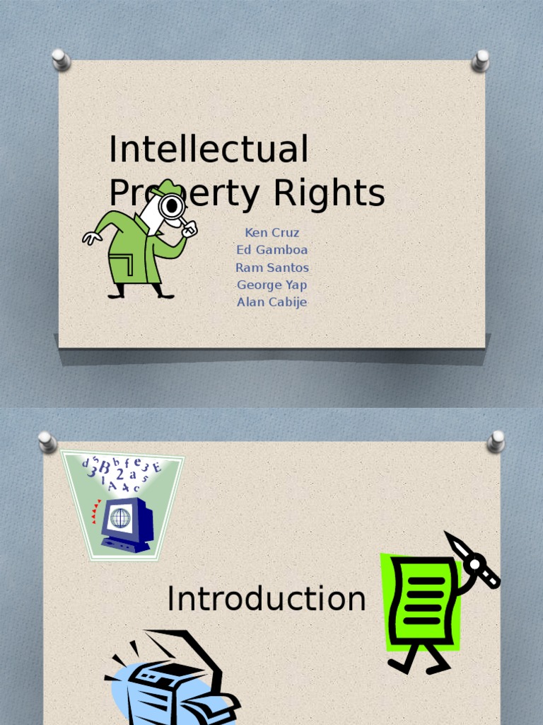 Intellectual Property Rights PPT Plagiarism Author