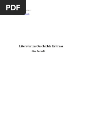 Historical dictionary of eritrea