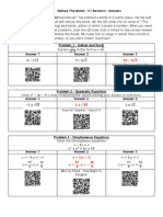 QR Code Defuse the Bomb - C1 Revision - Answers