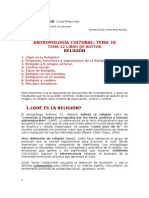 Tema 10, RELIGIÓN, Tema 12 Libro de Kottak ANTROPOLOGÍA CULTURAL Mis Apuntes 14 Edición 2015