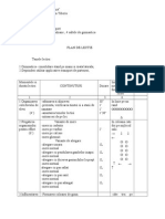 Plan de Lectie Clasa A VI-A