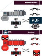 Deadpool Mini Papercraft by Becks Junkie