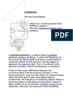 Synchrocyclotron: Particle Accelerator That Varies RF Frequency