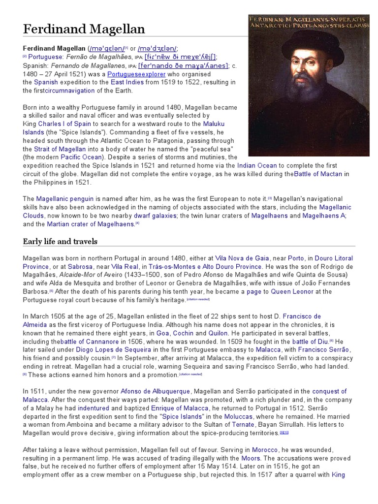 Ferdinand Magellan | PDF | Exploration | Early Modern Period