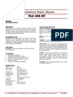 Technical Data Sheet: PLC 255 HT