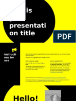 This Is Your Presentati On Title