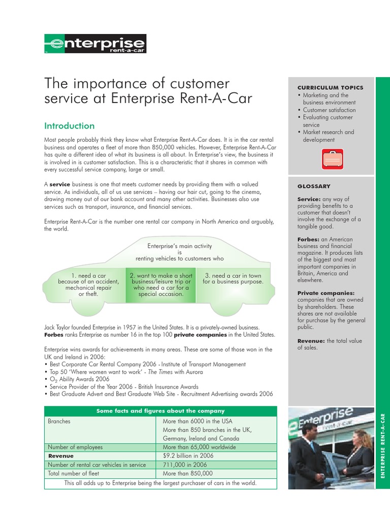 Enterprise rent a car target market image