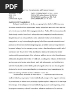 Sample Case Conceptualization & Treatment Summary