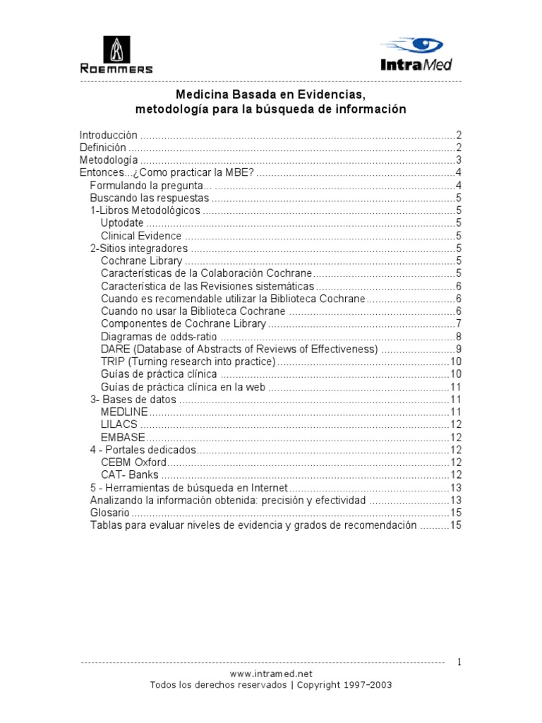 Medicina Basada en La Evidencia | PDF