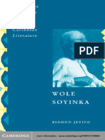 Biodun Jeyifo-Wole Soyinka - Politics, Poetics, and Postcolonialism (Cambridge Studies in African and Caribbean Literature) (2003)