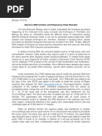 Download Bio 120 Exers 9 and 10 Genomic DNA Isolation and PCR by Jeremy Magauay SN288941189 doc pdf