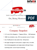 On, Being Mentored: India's Largest Bus Ticketing Company