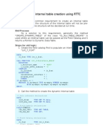 Dynamic Internal Table Creation