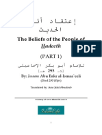 Beliefs of Ahl Al Hadeeth Part 1