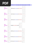 Transforming Matrix To The Reduced Row Echelon Form