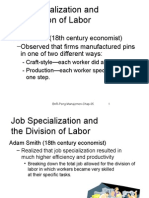 Adam Smith's Division of Labor Theory & Scientific Management Principles