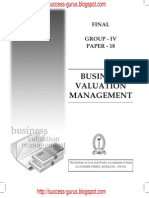 Business Valuation Management Study Material Download