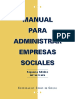 Manual Para Administrar Empresas Sociales