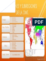 Regiones y Subregiones de La OMT