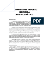 Sindrome Del Impulso Homicida No Psicopatico