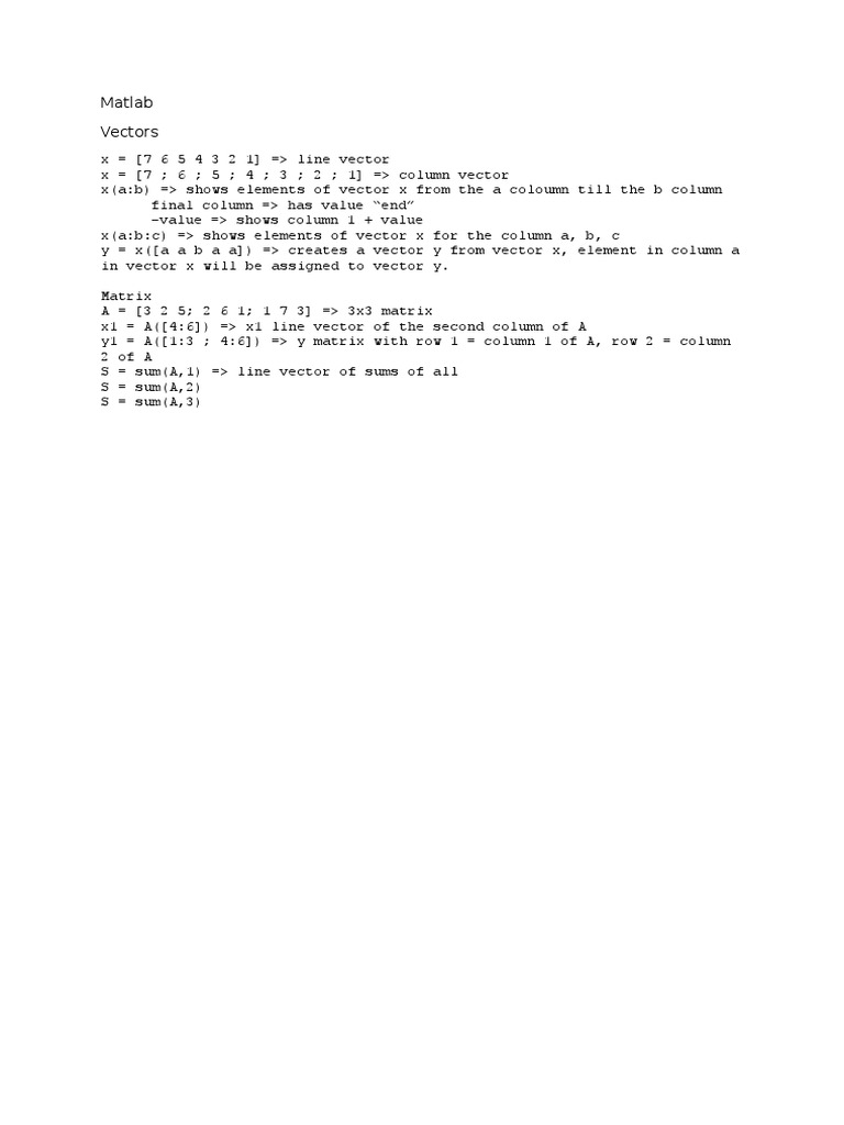 Matlab | PDF