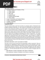 Download ICWAI Dividend Policy-Financial Management  International Finance study material download by successgurus SN28899502 doc pdf