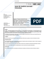 NBR 14807 (Fev 2002) - Pessas de Madeira Serrada - Dimensões