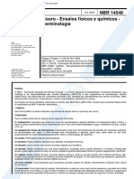 NBR 14548 (Jul 2000) - Couro - Ensaios Físicos e Químicos - Terminologia