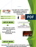 LEY #28194 Ley para La Lucha Contra La Evasión y para La Formalización de La Economía