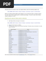 Reset the Shell Folders Paths to Defaults