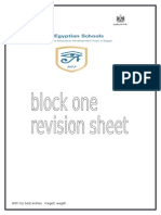 Block One Revision Sheet