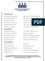 Term Dates 2010