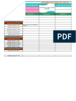 Plantilla de Agenda para Excel