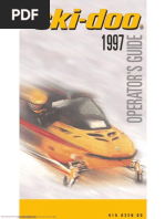 1997 Skidoo Operator's Manual