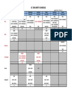 Teachers' Schedule 02 Nov 2015