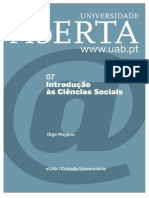 Introdução Às Ciências Sociais