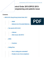 Drug Pricing Control Order 2013-DPCO 2013-Generic Drug-Evergreening and Patents Issue - PMF IAS