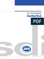 ANSI SDI RD-2010 Standard Steel Roof Deck