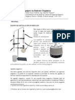 Equipo de Destilación en Reflujo