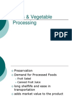  Fruits & Vegetable Processing